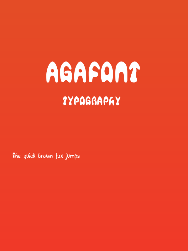 Agafont Poster