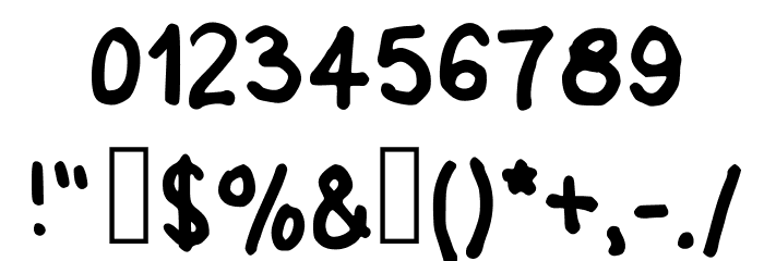 Again Regular Font OTHER CHARS