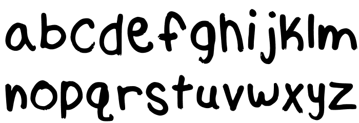 Again Regular Font LOWERCASE