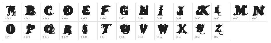 Again and Again Character Map