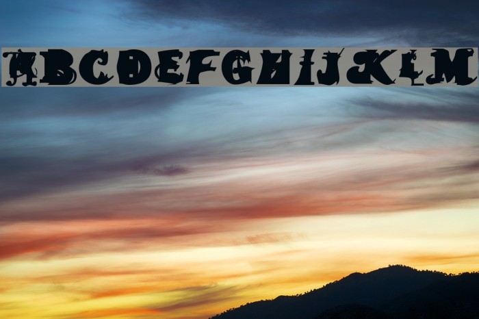 Again and Again Font examples