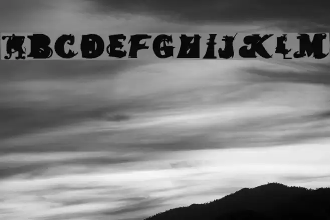 Again and Again Font examples