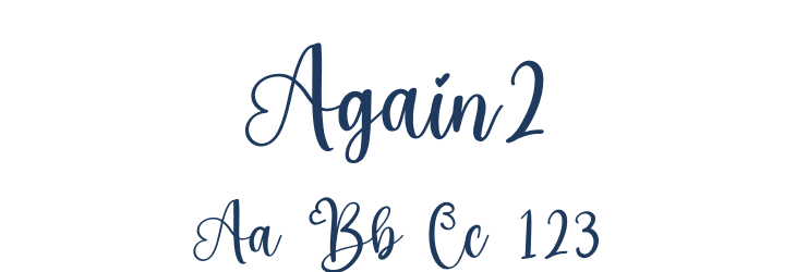 Again2 Font Preview