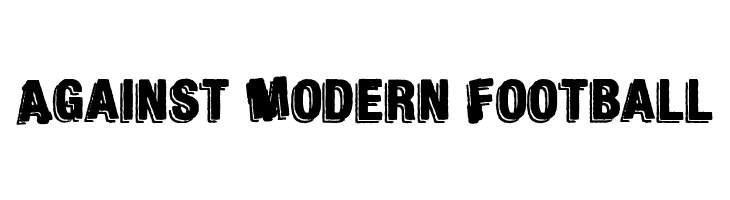 Against Modern Football Font