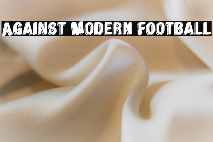 Against Modern Football Example 1