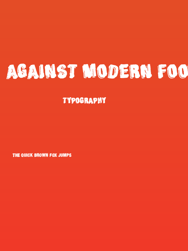 Against Modern Football Poster
