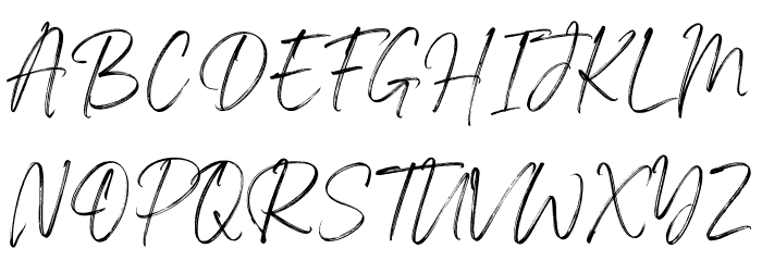 Against Perfection Script Perso Font UPPERCASE