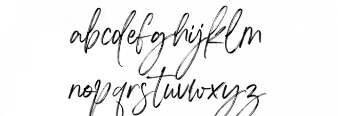 Against Perfection Script Perso Font LOWERCASE