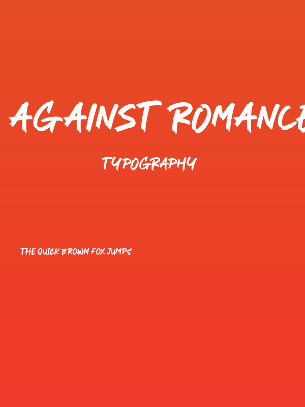 Against Romance Poster