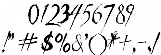 Againts Font OTHER CHARS