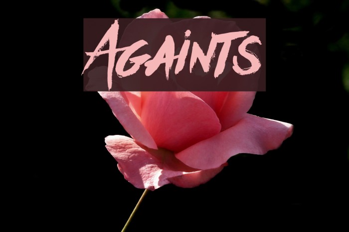 Againts フォント examples