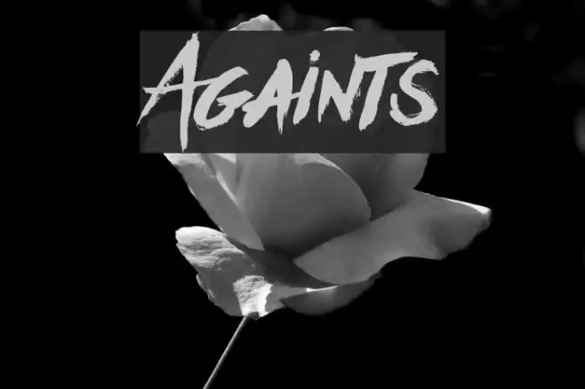 Againts Font examples