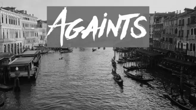 Againts Font examples