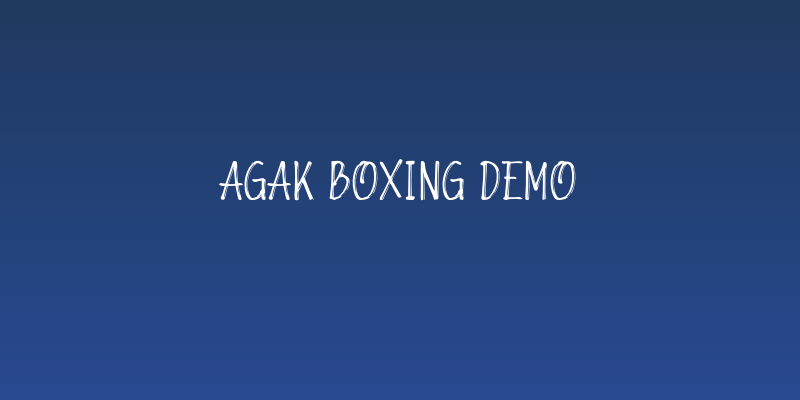 Agak Boxing Demo Social Header