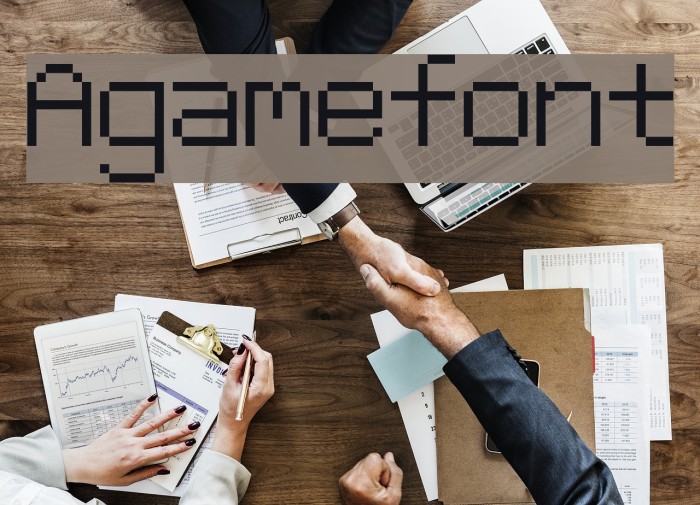 Agamefont Font examples