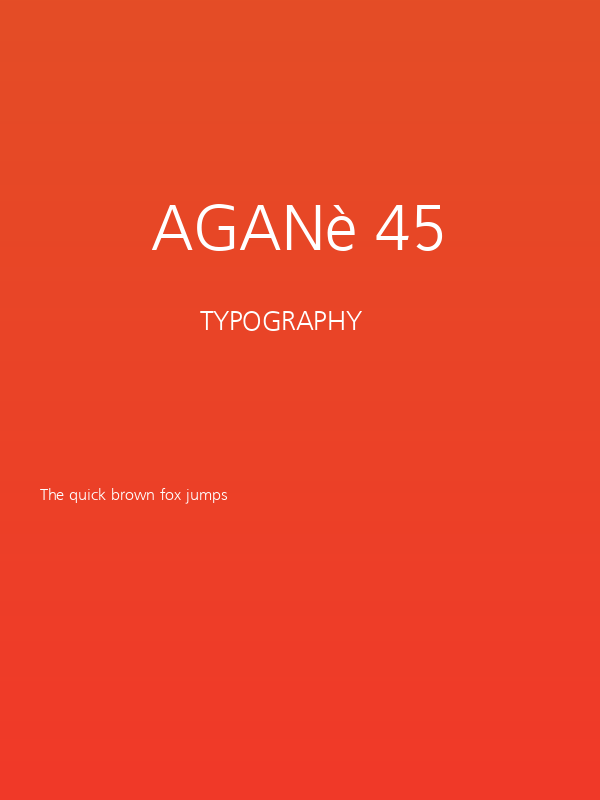 Aganè 45 Poster
