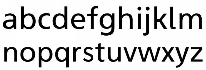 Aganè 55 फ़ॉन्ट लोअरकेस