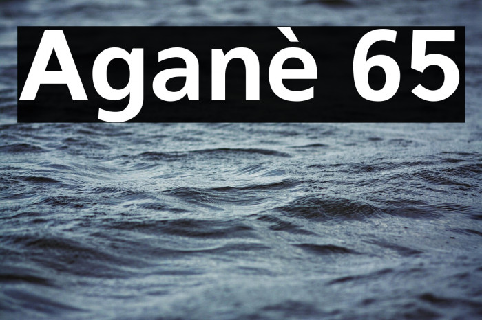 Aganè 65 Example 2