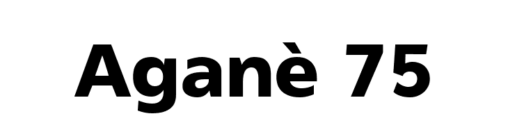 Aganè 75  font caratteri gratis