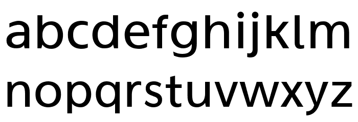 Aganè S 55 Font LOWERCASE