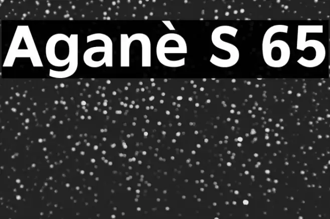 Aganè S 65 Font examples