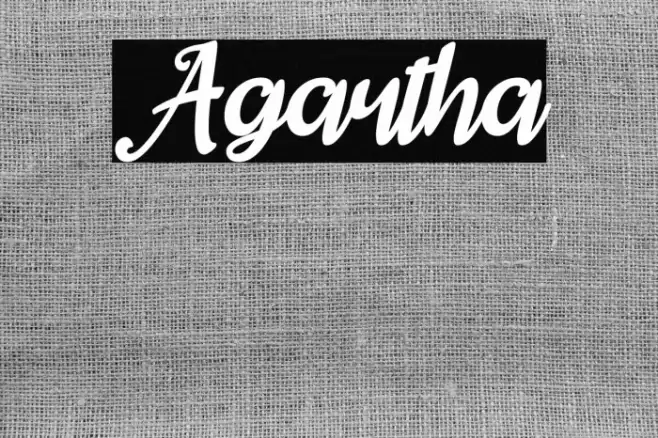 Agartha Font examples