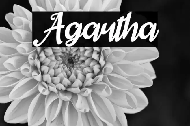 Agartha Font examples