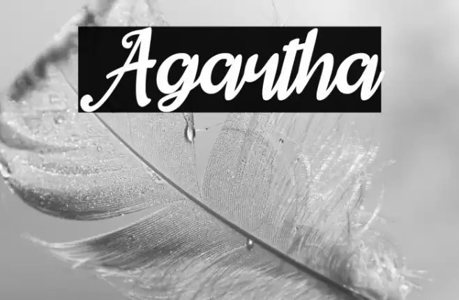 Agartha Font examples
