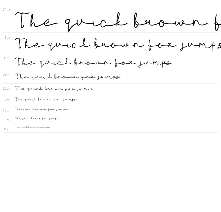 AgashiSignatureFont Waterfall