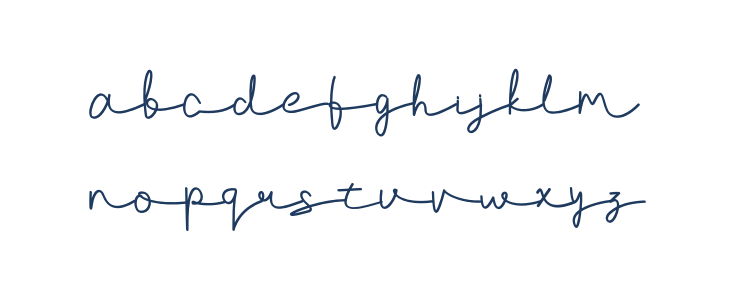 AgashiSignatureFont Lowercase