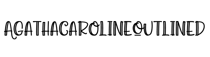 Agatha Caroline Outlined  font caratteri gratis