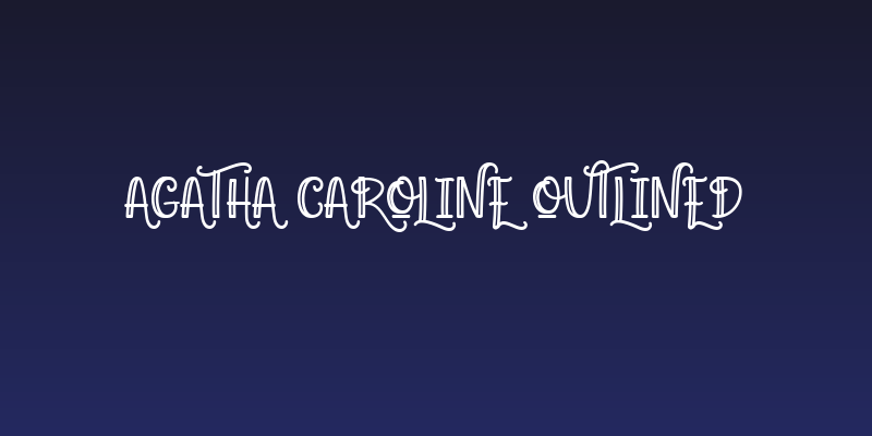 Agatha Caroline Outlined Social Header