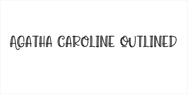 Agatha Caroline Outlined Logo