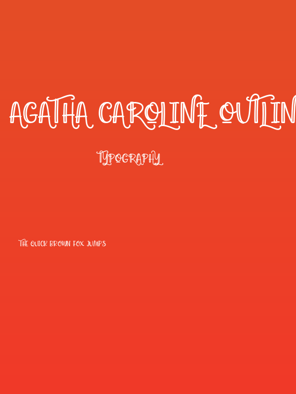 Agatha Caroline Outlined Poster