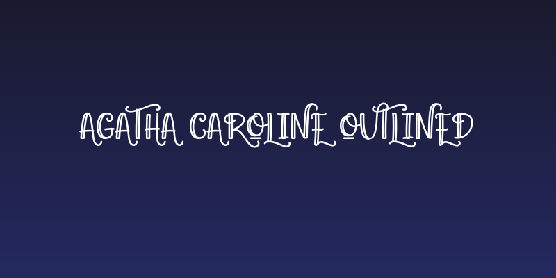 Agatha Caroline Outlined Social Header