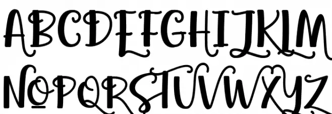 Agatha Caroline 字体 大写