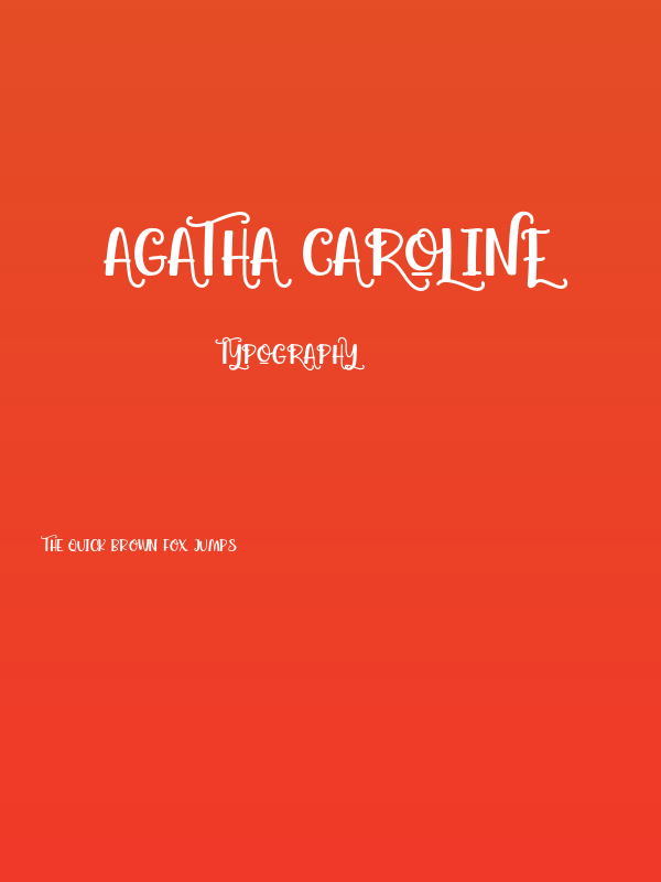 Agatha Caroline Poster