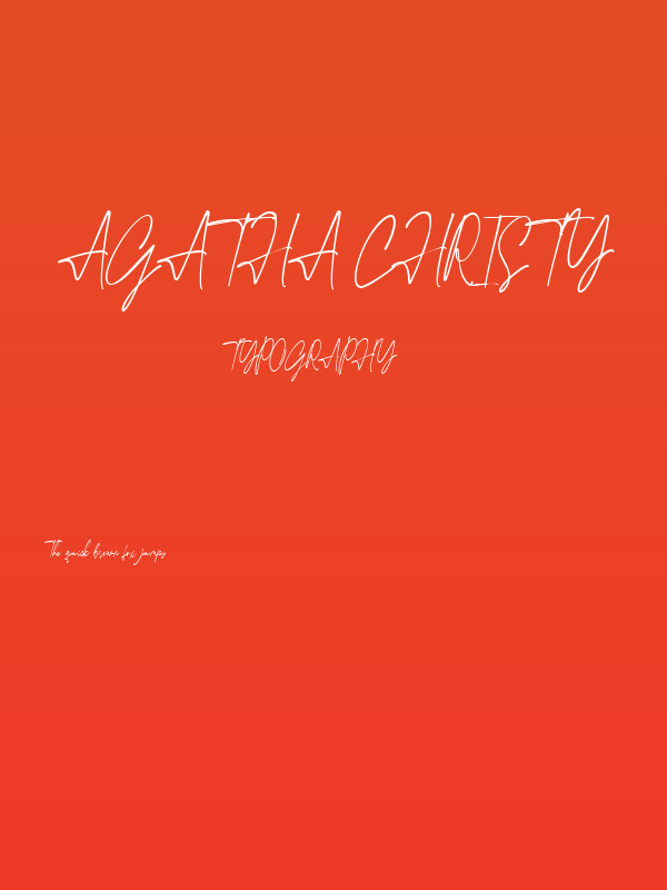 Agatha Christy Poster