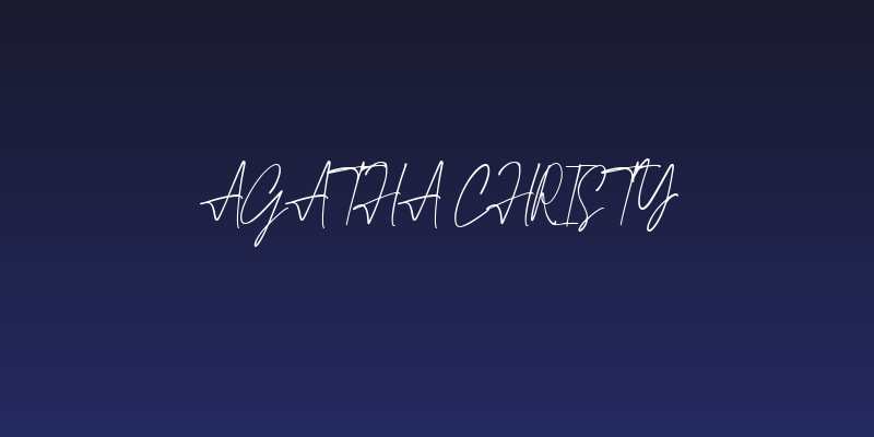 Agatha Christy Social Header