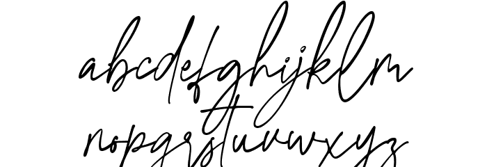 Agatha Christy Font LOWERCASE