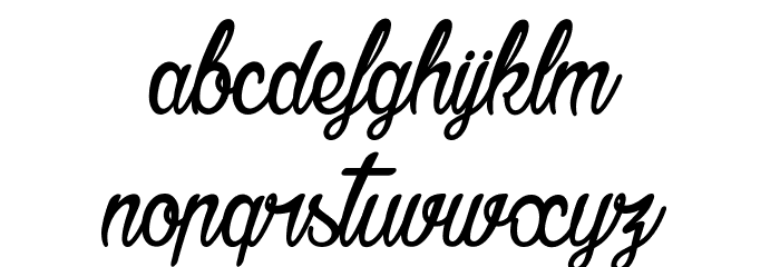 Agatha Needs Flesh Font LOWERCASE