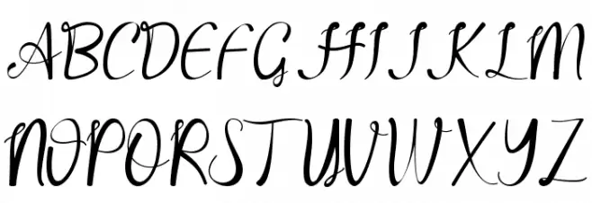 Agatha - Personal Use Font OTHER CHARS