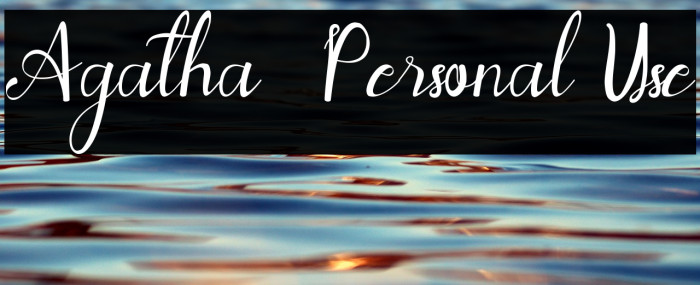 Agatha - Personal Use Example 3