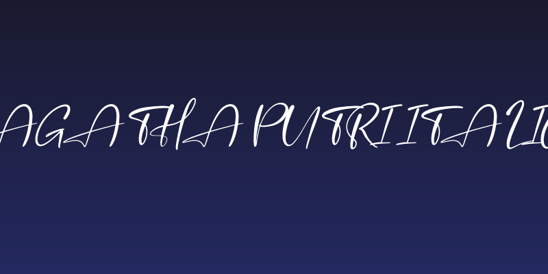 Agatha Putri Italic Social Header