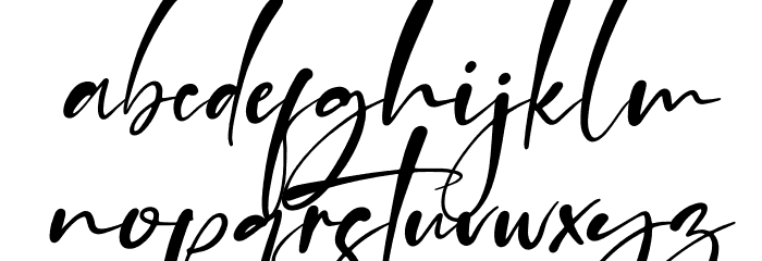 Agatha Putri Italic Font LOWERCASE