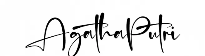 Agatha Putri  Frei Schriftart Herunterladen