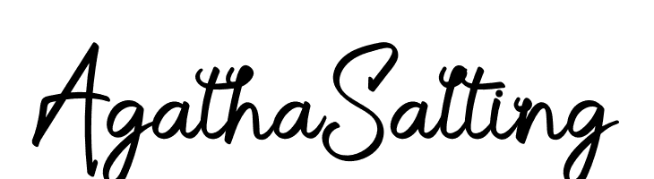 Agatha Salting  Frei Schriftart Herunterladen