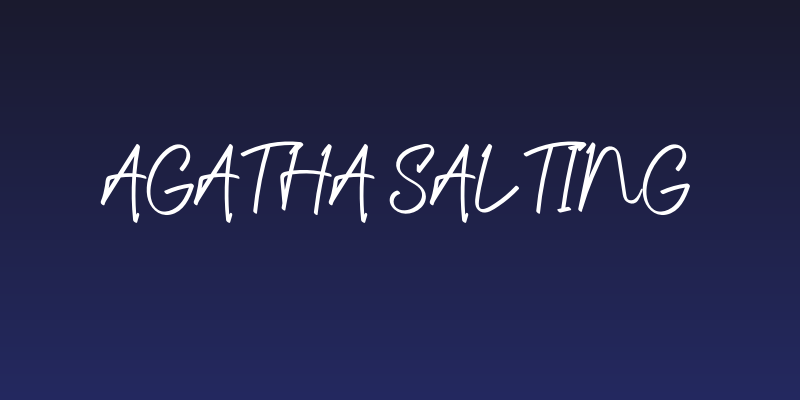 Agatha Salting Social Header