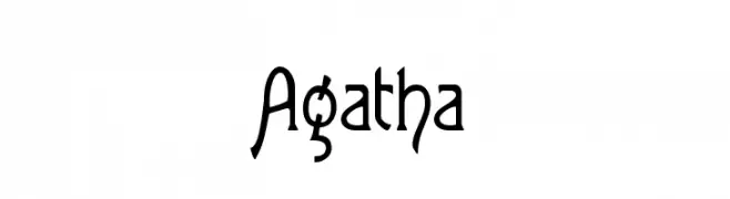 Agatha  baixar fontes gratis