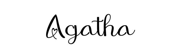 Agatha  Frei Schriftart Herunterladen